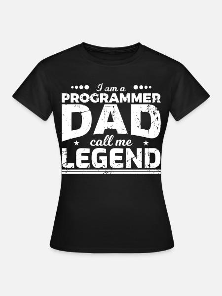 Coder Papa - Frauen T-Shirt - Schwarz