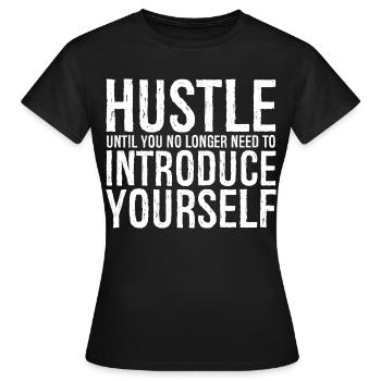 Hektiken Sie, bis Sie nicht mehr vorstellen müssen - Frauen T-Shirt - Schwarz - Vorne - AI Model Female 172 dark (172cm)