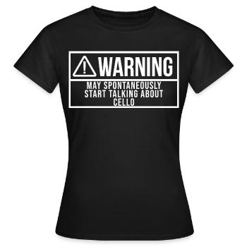 Violoncelle Violoncelle - T-shirt Femme - noir - Devant - AI Model Female 172 dark (172cm)