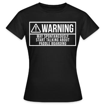 Paddle Board Paddle Board Paddle Board - Women's T-Shirt - black - Front - AI Model Female 172 dark (172cm)