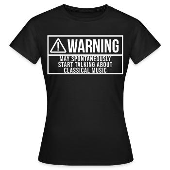 klassische Musik - Frauen T-Shirt - Schwarz - Vorne - AI Model Female 172 dark (172cm)