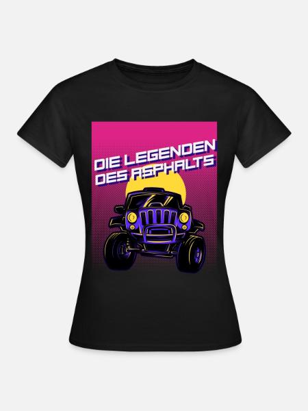Die Legenden des Asphalts - Frauen T-Shirt - Schwarz
