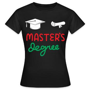 Maîtrise - T-shirt Femme - noir - Devant - AI Model Female 172 dark (172cm)