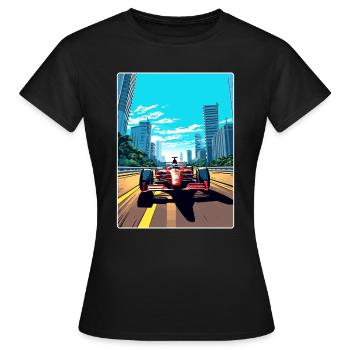 Circuit de Sao Paulo Motorsport Race Brésil Voyage - T-shirt Femme - noir - Devant - AI Model Female 172 dark (172cm)