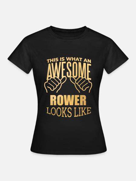 Ruderer, Ruderer, Ruderer, Ruderer - Frauen T-Shirt - Schwarz