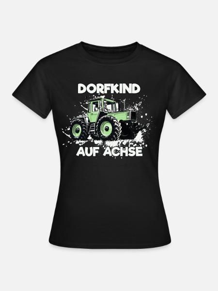 Dorfkind auf Achse MB trac - Frauen T-Shirt - Schwarz