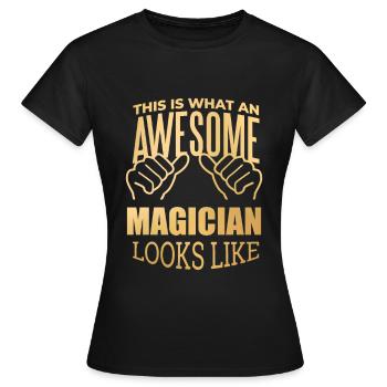 Magician - Women's T-Shirt - black - Front - AI Model Female 172 dark (172cm)