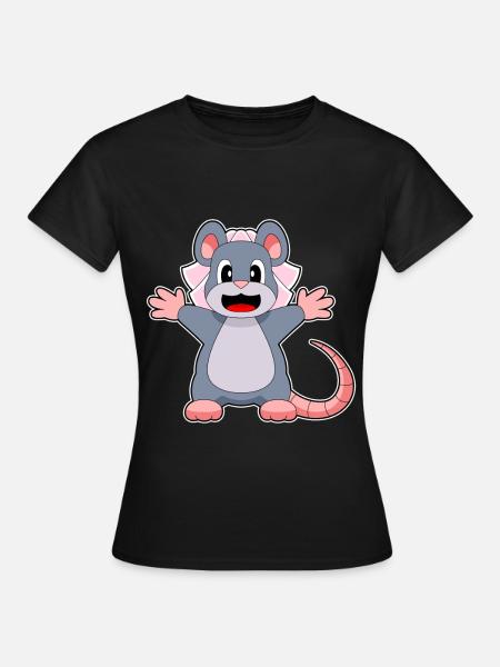 Maus Braut Schleier Hochzeit - Frauen T-Shirt - Schwarz