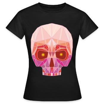 Rubin-Schädel - Frauen T-Shirt - Schwarz - Vorne - AI Model Female 172 dark (172cm)