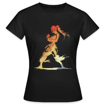 Vintage Kickboxer - T-shirt Femme - noir - Devant - AI Model Female 172 dark (172cm)