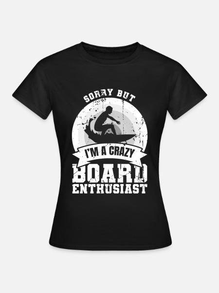 Wellenreiter Witz - Frauen T-Shirt - Schwarz
