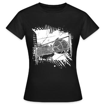 Dessin de volley-ball - T-shirt Femme - noir - Devant - AI Model Female 172 dark (172cm)