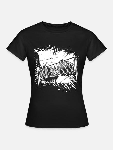 Volleyball Zeichnung - Frauen T-Shirt - Schwarz