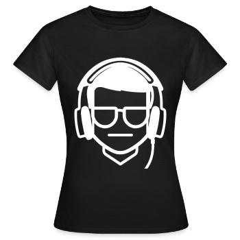 Gaming Geek Drawing - Women's T-Shirt - black - Front - AI Model Female 172 dark (172cm)