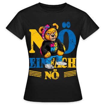 Grummelige Bär - Frauen T-Shirt - Schwarz - Vorne - AI Model Female 172 dark (172cm)