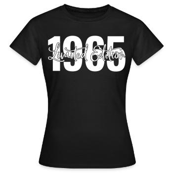 Limited Edition 1965 - Women's T-Shirt - black - Front - AI Model Female 172 dark (172cm)