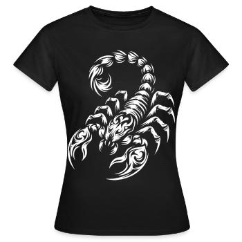 Scorpion tribal - T-shirt Femme - noir - Devant - AI Model Female 172 dark (172cm)