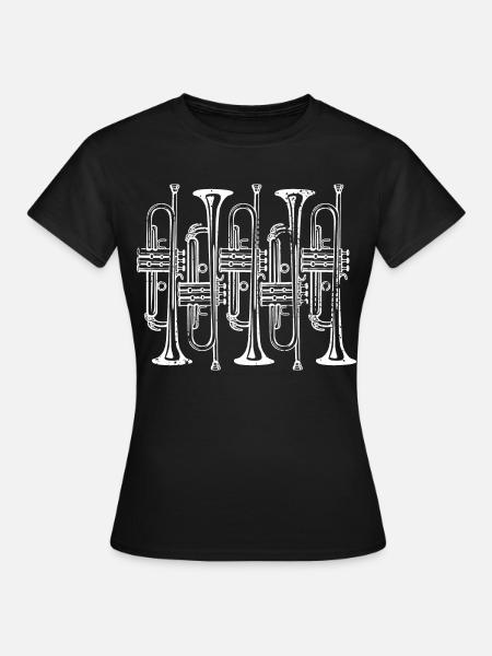 Trompete - Frauen T-Shirt - Schwarz