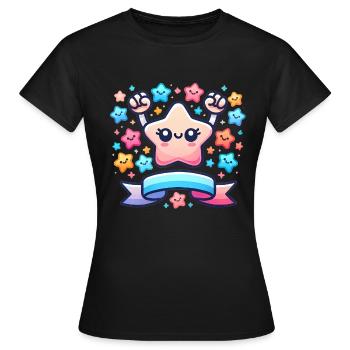 16 Jahre Awesome Star Celebration - Frauen T-Shirt - Schwarz - Vorne - AI Model Female 172 dark (172cm)