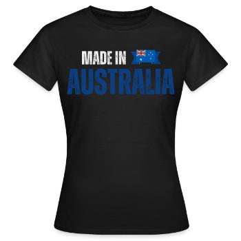 Fabriqué en Australie, fierté australienne - T-shirt Femme - noir - Devant - AI Model Female 172 dark (172cm)