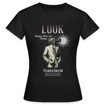 Caméraman - T-shirt Femme - noir - Devant - AI Model Female 172 dark (172cm)