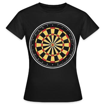 Dartboard Graphic - Women's T-Shirt - black - Front - AI Model Female 172 dark (172cm)