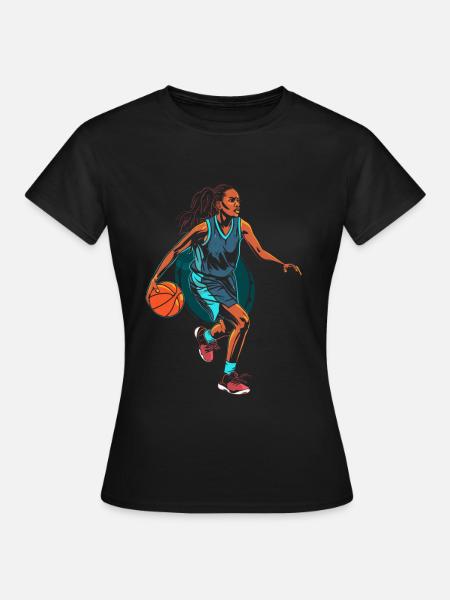 Basketballerin - Frauen T-Shirt - Schwarz