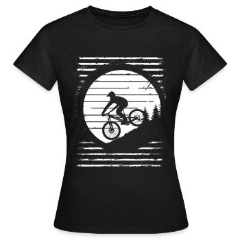 Dessin de vététiste - T-shirt Femme - noir - Devant - AI Model Female 172 dark (172cm)