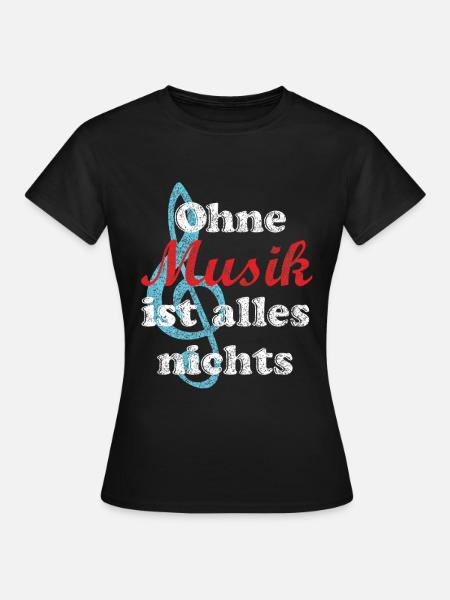 musik - Frauen T-Shirt - Schwarz