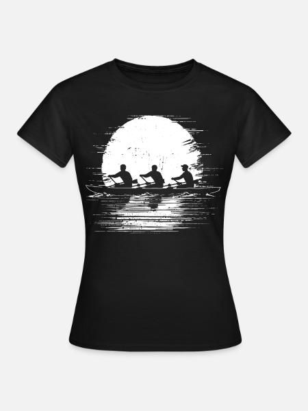 Ruderteam Skizze - Frauen T-Shirt - Schwarz