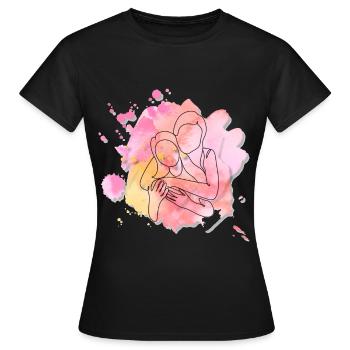 Favorite person - Sister's love - Women's T-Shirt - black - Front - AI Model Female 172 dark (172cm)