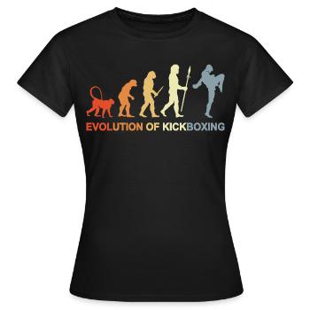 Vintage Kickboxer Evolution - T-shirt Femme - noir - Devant - AI Model Female 172 dark (172cm)