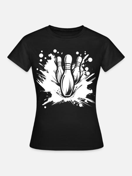 Bowling - Frauen T-Shirt - Schwarz