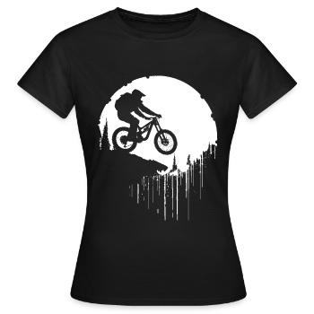 Vététistes - T-shirt Femme - noir - Devant - AI Model Female 172 dark (172cm)