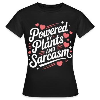 Végétarien Végétalien Végétarien Végétarien - T-shirt Femme - noir - Devant - AI Model Female 172 dark (172cm)