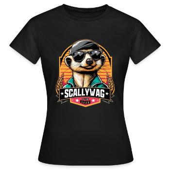 Scallywag des Jahres Erdmännchen witzig Geschenk - Frauen T-Shirt - Schwarz - Vorne - AI Model Female 172 dark (172cm)