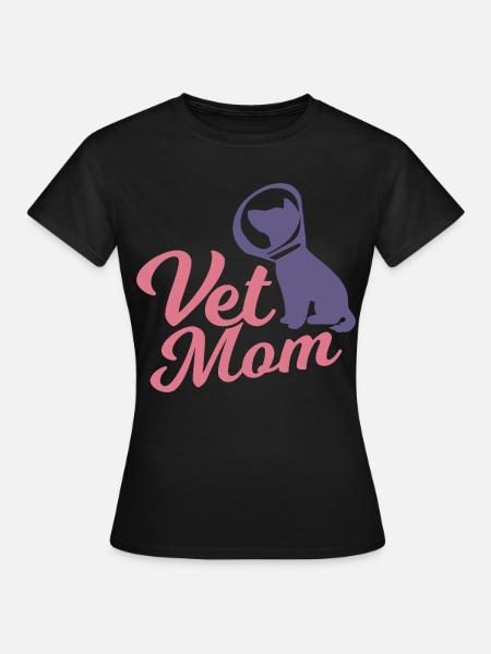 Veterinär Mutter - Frauen T-Shirt - Schwarz