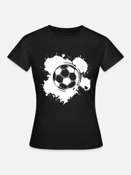 Fußball - Frauen T-Shirt - Schwarz