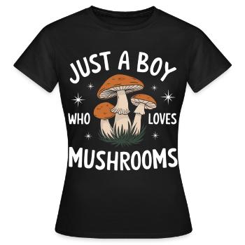 Champignons Champignons Champignon Champignon - T-shirt Femme - noir - Devant - AI Model Female 172 dark (172cm)