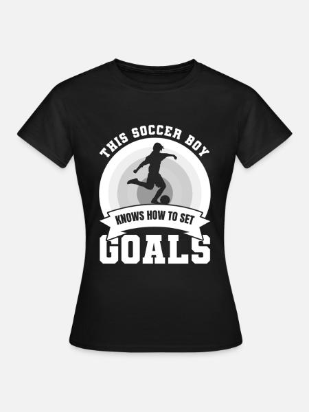 Fußballjunge - Frauen T-Shirt - Schwarz