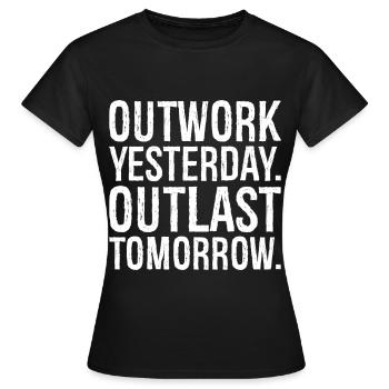 survivre hier survivre demain - T-shirt Femme - noir - Devant - AI Model Female 172 dark (172cm)