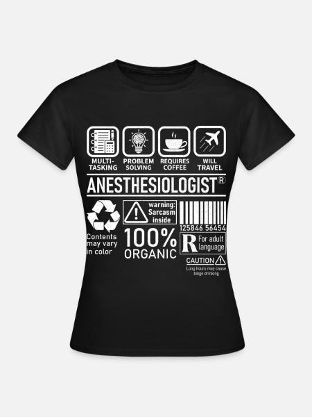 Anesthesiologist multi tasking problem solving - Frauen T-Shirt - Schwarz