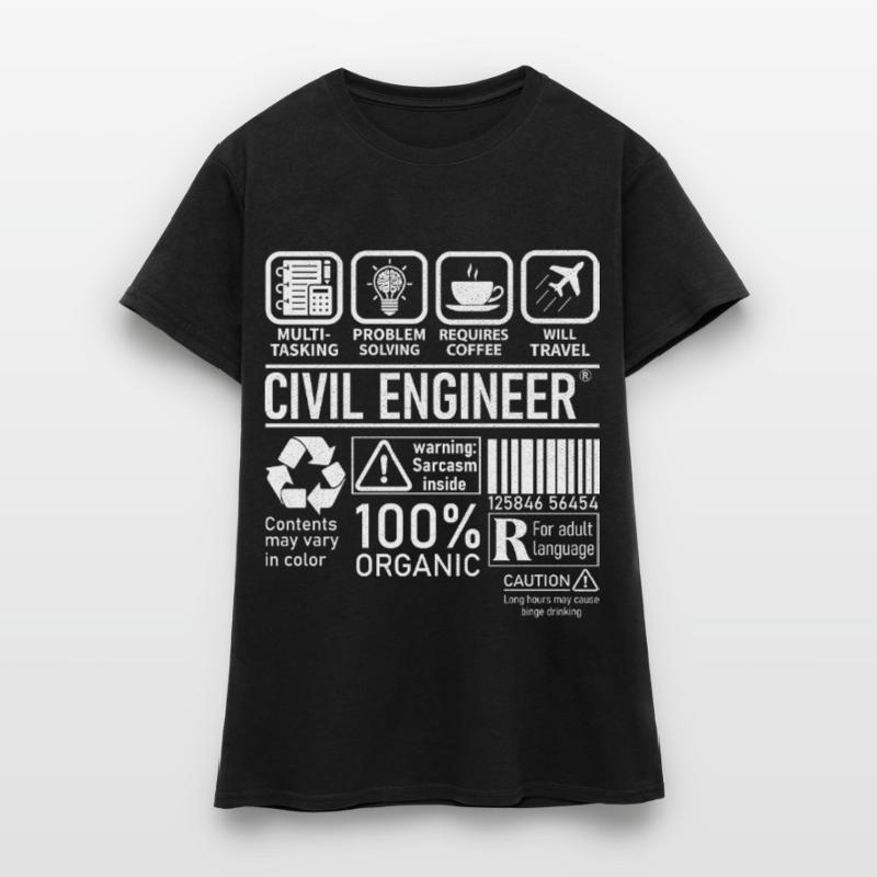 Civil Engineer multi tasking problem solving Frauen T-Shirt