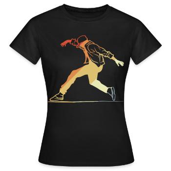 Retro Breakdancing - Frauen T-Shirt - Schwarz - Vorne - AI Model Female 172 dark (172cm)