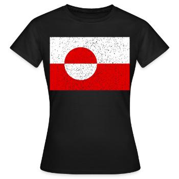 Groenland - T-shirt Femme - noir - Devant - AI Model Female 172 dark (172cm)