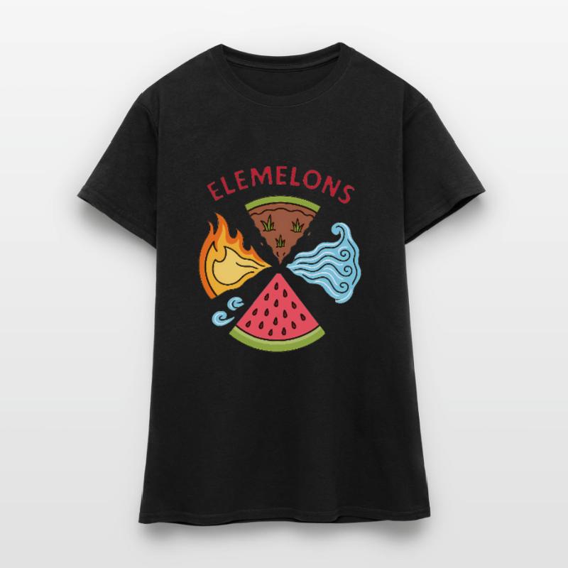 Elemelons Conception élémentaire de pastèque T-shirt Femme