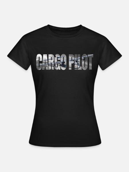 Cargo pilot C-130 - Frauen T-Shirt - Schwarz