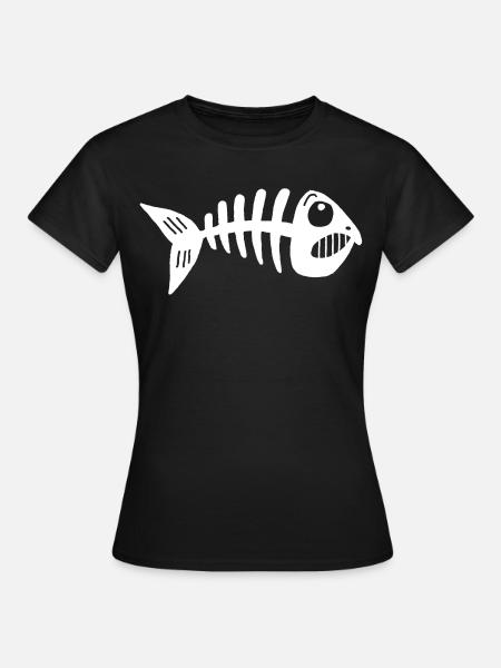 Squelette de poisson - T-shirt Femme - noir