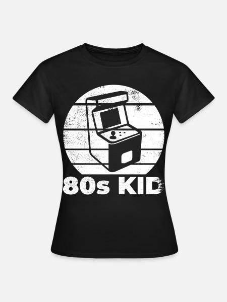 80s Kid Gamer - Frauen T-Shirt - Schwarz