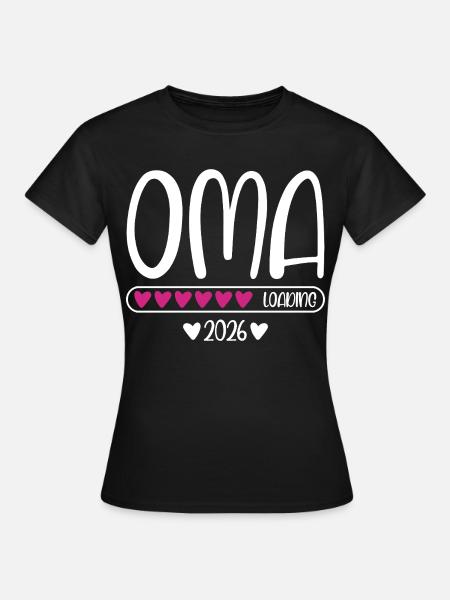 Oma 2026 loading - Frauen T-Shirt - Schwarz